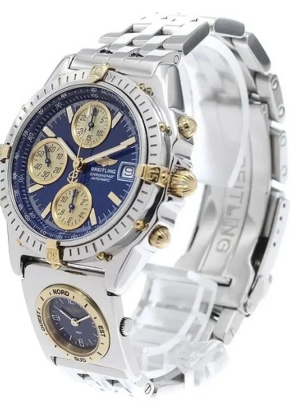 BREITLING Chronomat Bikoro B13050.1 Date Navy Dial Automatic Men's Watch_961378